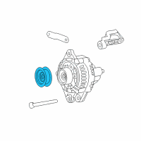 OEM Hyundai XG350 Pulley-Generator Diagram - 37321-39000