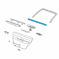 OEM Lincoln Town Car Belt Weatherstrip Diagram - 3W1Z-54246A35-AA