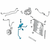 OEM Toyota AC Line Diagram - 88710-35750