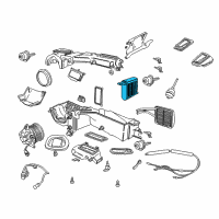 OEM 2001 Jeep Wrangler EVAPORATO-A/C Diagram - 4864999AE