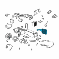 OEM 1999 Jeep Cherokee Core HTR-Heater Diagram - 4874045