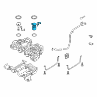 OEM Lincoln Nautilus Fuel Pump Diagram - F2GZ-9H307-S