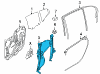 OEM BMW M850i xDrive Gran Coupe WINDOW LIFTER WITHOUT MOTOR Diagram - 51-35-8-497-037