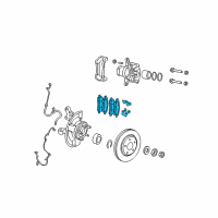 OEM 2017 Jeep Compass PAD KIT-FRONT DISC BRAKE Diagram - 68574695AA