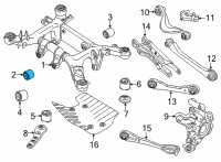 OEM 2021 BMW M8 Gran Coupe RUBBER MOUNTING Diagram - 33-32-6-861-113