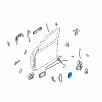 OEM 2002 Nissan Frontier Door Lock Actuator Motor Diagram - 80553-9Z400