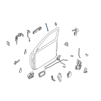 OEM Nissan Xterra Rod Assembly-Outside Handle, L Diagram - 80621-9Z400
