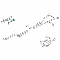 OEM 2015 BMW 740i Muffler Clamp Diagram - 18-30-8-637-404