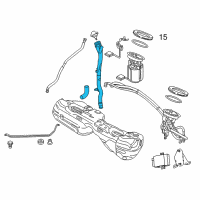 OEM 2013 BMW X1 Plastic Filler Pipe Diagram - 16-11-7-207-390
