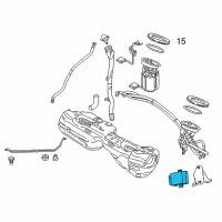 OEM 2011 BMW 335i xDrive Control Unit For Fuel Pump Diagram - 16-14-7-407-513