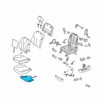 OEM 2008 Toyota Camry Seat Cushion Heater Diagram - 87510-06050