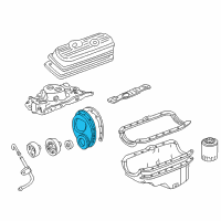 OEM 1992 GMC Safari Cover Asm, Crankcase Front End & Ptr Diagram - 12513961