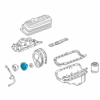 OEM 1987 Chevrolet G30 Pulley Asm-Crankshaft Diagram - 14102092