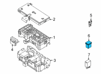 OEM 2021 Lincoln Corsair Maxi Fuse Diagram - GU5Z-14526-K