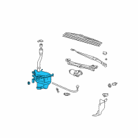 OEM 2004 Toyota 4Runner Washer Reservoir Diagram - 85315-60300