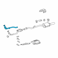 OEM 2006 Chrysler Crossfire Exhaust To Manifold Pipe Diagram - 5135433AA