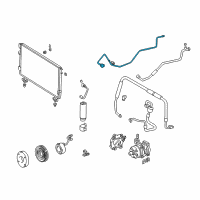 OEM Toyota Tundra Rear AC Hose Diagram - 88716-0C012