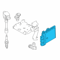 OEM Nissan Rogue Sport Blank Engine Control Module Diagram - 23703-DF40D