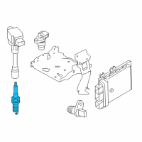 OEM 2018 Nissan Rogue Spark Plug Diagram - 22401-1VA1C