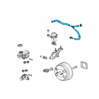 OEM 2011 GMC Terrain Hose Asm-Power Brake Booster Vacuum Diagram - 22791645