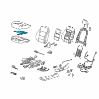 OEM Chevrolet Malibu Seat Cushion Heater Diagram - 84369810