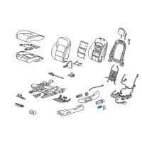 OEM 2014 Buick Verano Knob, Front Seat Adjuster Diagram - 13274114