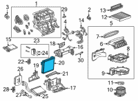 OEM 2021 Buick Encore GX Evaporator Core Diagram - 42752021