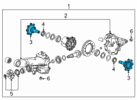 OEM 2021 Chevrolet Suburban Output Shaft Diagram - 84766412