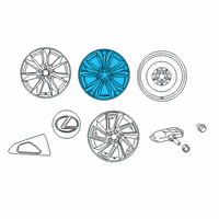 OEM Lexus RX450hL Wheel, Disc Diagram - 42611-0E380