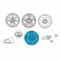 OEM 2019 Lexus RX350L Wheel, Disc Diagram - 42611-0E420