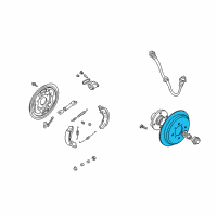 OEM 1998 Hyundai Elantra Drum-Rear Brake Diagram - 58411-29000