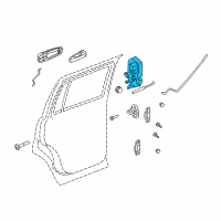 OEM 2006 Dodge Durango Rear Door Latch Diagram - 55364985AB