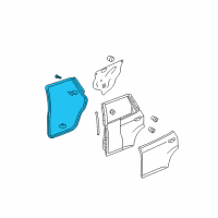 OEM 2007 Honda Fit Seal, R. RR. Door (Outer) Diagram - 72810-SAA-013