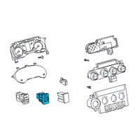 OEM 2013 Toyota Sequoia Seat Heat Switch Diagram - 84751-0C031