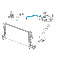 OEM 2019 Chevrolet Cruze Reservoir Hose Diagram - 39016365