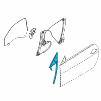 OEM 2015 BMW 650i xDrive Gran Coupe Window Guide, Door, Right Diagram - 51-33-7-217-492