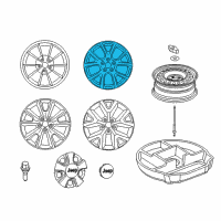 OEM 2016 Jeep Cherokee Aluminum Wheel Diagram - 1UT90GSAAA