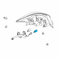 OEM 2020 Nissan Titan Bulb Diagram - 26261-9B91B