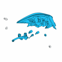 OEM 2013 Nissan Sentra Combination Lamp Assy-Rear, RH Diagram - 26550-3SG0A