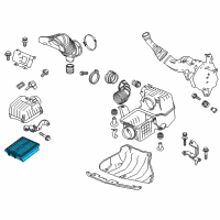 OEM 2012 Honda CR-Z Element Assembly, Air Cleaner Diagram - 17220-RTW-000