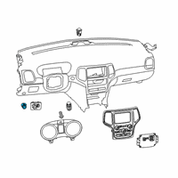 OEM 2019 Dodge Durango Switch-Fuel Door Diagram - 68164107AA