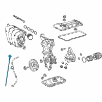 OEM 2021 Toyota C-HR Dipstick Diagram - 15301-37020