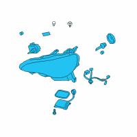 OEM 2016 Scion FR-S Composite Headlamp Diagram - SU003-05149