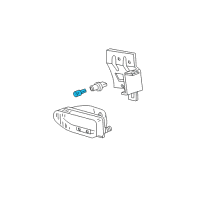 OEM 2000 Ford Mustang Fog Lamp Bulb Diagram - F58Z-13466-CB