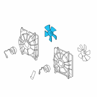 OEM Honda Accord Fan, Cooling Diagram - 19020-RWK-J01