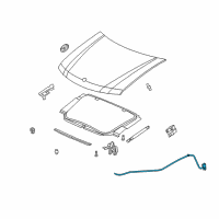 OEM GMC Envoy XUV Release Cable Diagram - 21997874