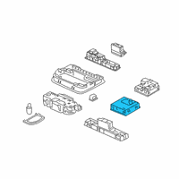 OEM Honda Insight LIGHT ASSY. *NH882L* Diagram - 34180-TXM-A01ZA