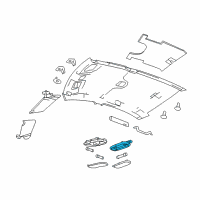 OEM Dodge Lamp-Dome Diagram - 5JG55DX9AD