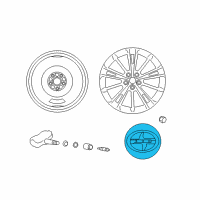 OEM 2014 Scion FR-S Center Cap Diagram - SU003-00798