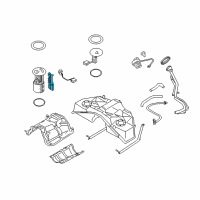 OEM Infiniti QX50 Bracket-Pump, In Tank Diagram - 17045-1EA0A